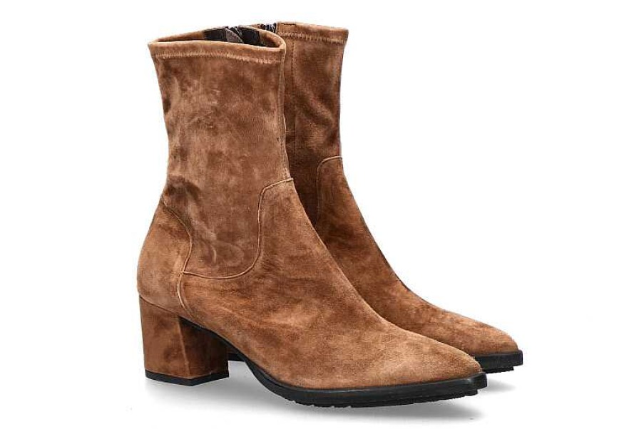 Ankle Boots | Brunate Brunate Ankle Boots Lindy Camoscio Tabac Stretch Taba