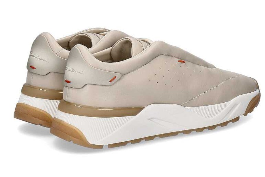 Sneakers | Santoni Santoni Sneaker Woman Innova Leather Beige