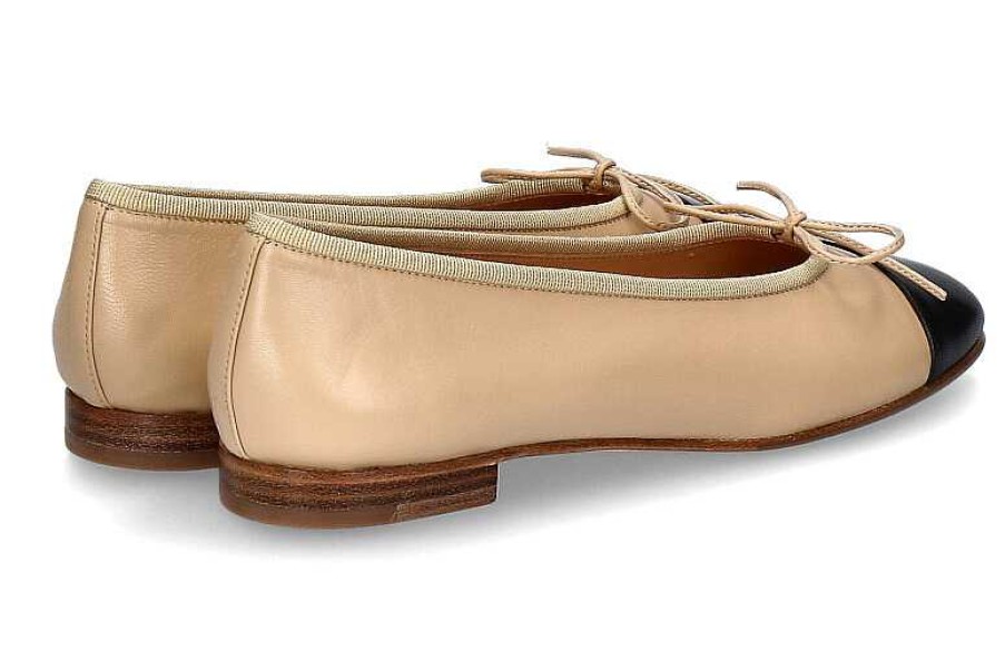 Ballet Flats | Unützer Unutzer Ballerina Classic Nappa- Beige/ Black