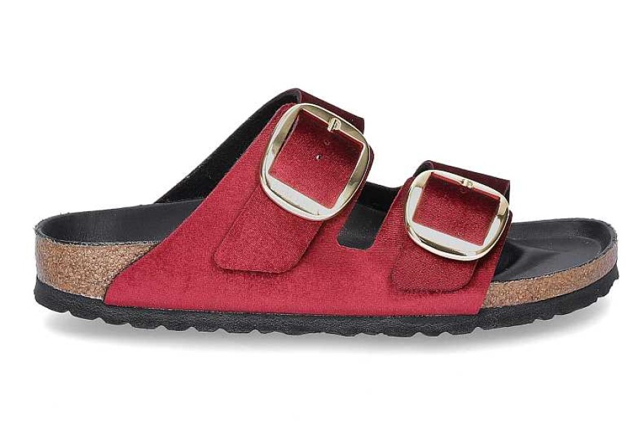 Mules | Birkenstock Birkenstock Mules Arizona Big Buckle Rivet Logo Maroon