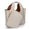 Hand Bags | Hogan Hogan Shopper H-Bag Small- Elfenbein