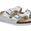 House Slippers | Birkenstock Birkenstock Pantolette Arizona Normal Birko-Flor Weiss (40)