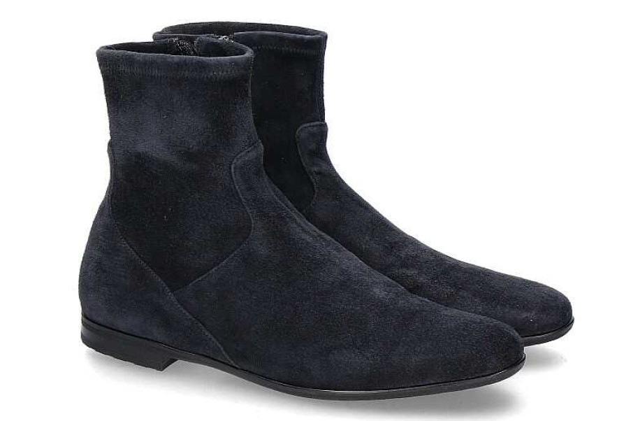 Ankle Boots | Truman's Truman'S Ankle Boots Camoscio Blu Scuro