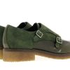 Flats | Peperosa Peperosa Monk Abrasivato Herb Camoscio Oliva