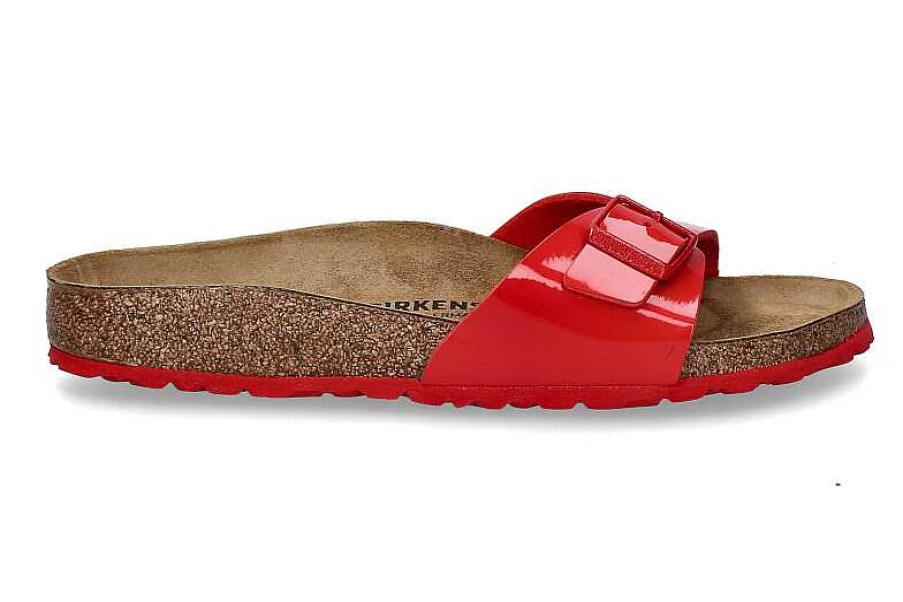 Mules | Birkenstock Birkenstock Mules Schmale Weite Madrid Patent Cherry