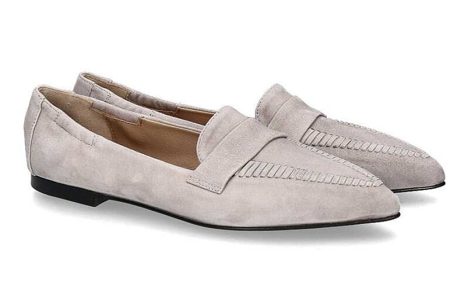 Flats | Pomme D'Or Pomme D'Or Slipper Grace Camoscio- Warm Grey