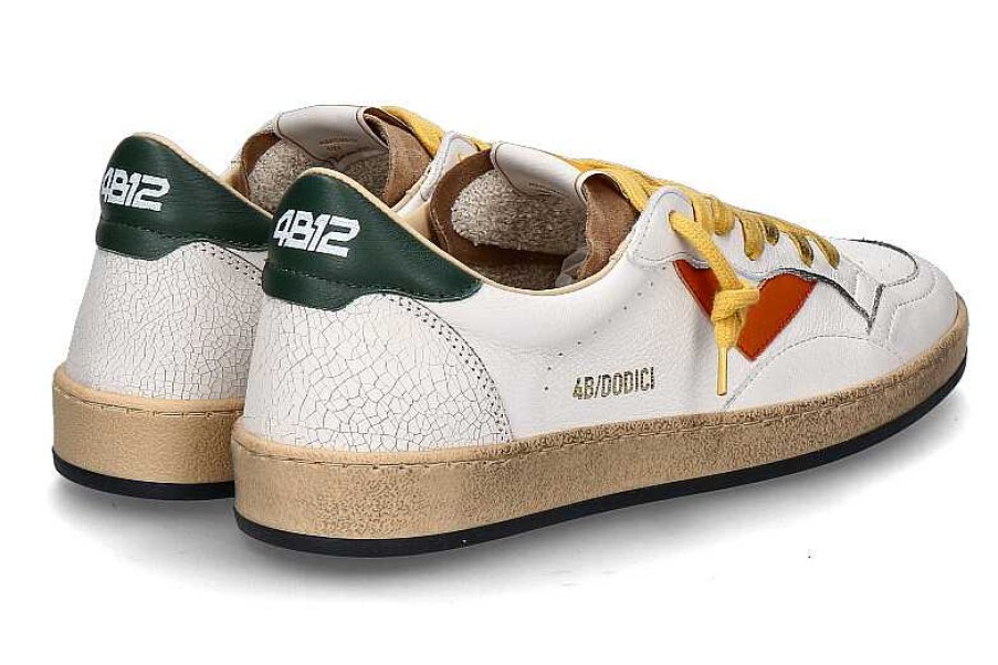 Sneakers | 4B12 4B12 Men'S Sneaker Play.New U57- Bianco/Verde/Arancio