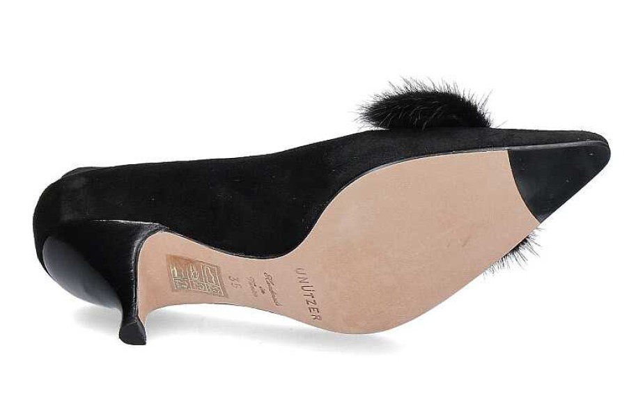 Pumps | Unützer Unutzer Pumps 5689 Camoscio Mink- Schwarz