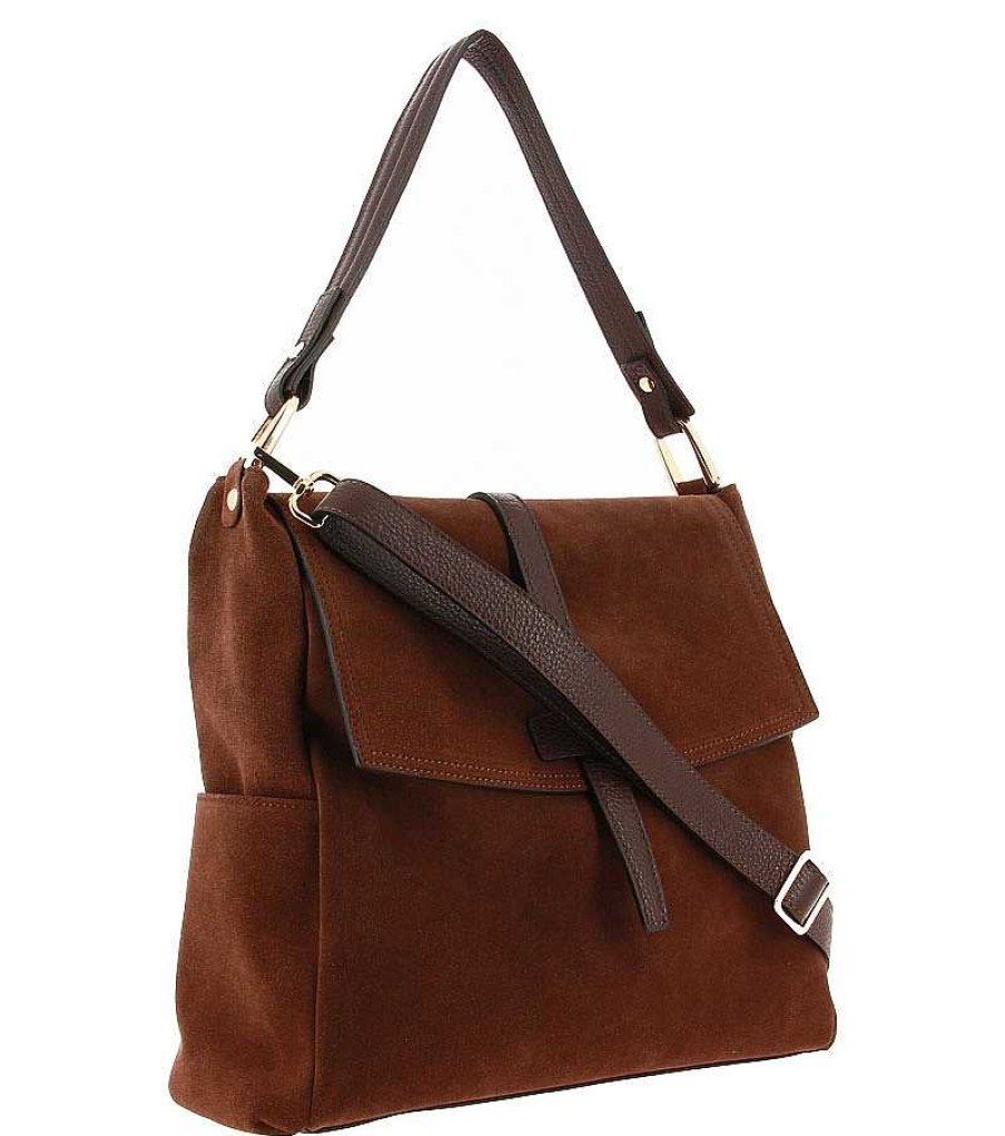 Hand Bags | Carol J. Carol J. Bag Camoscio Nappa Coffee