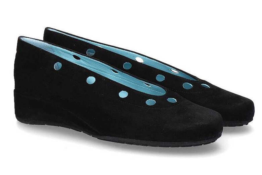 Ballet Flats | Thierry Rabotin Thierry Rabotin Wedge Ballerina Crista Camoscio Nero