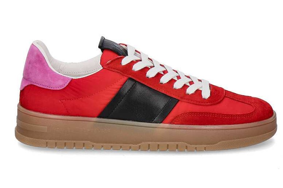 Sneakers | Kennel und Schmenger Kennel Und Schmenger Sneaker Drift Samtziege Nylon Rosa Schwarz Rot