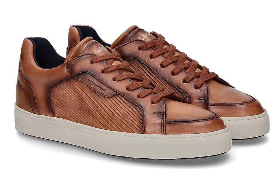 Sneakers | Lloyd Lloyd Sneaker Malaga Crema Calf Brandy Cognac