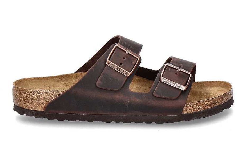 House Slippers | Birkenstock Birkenstock Mules Arizona Normal Fettleder Habana