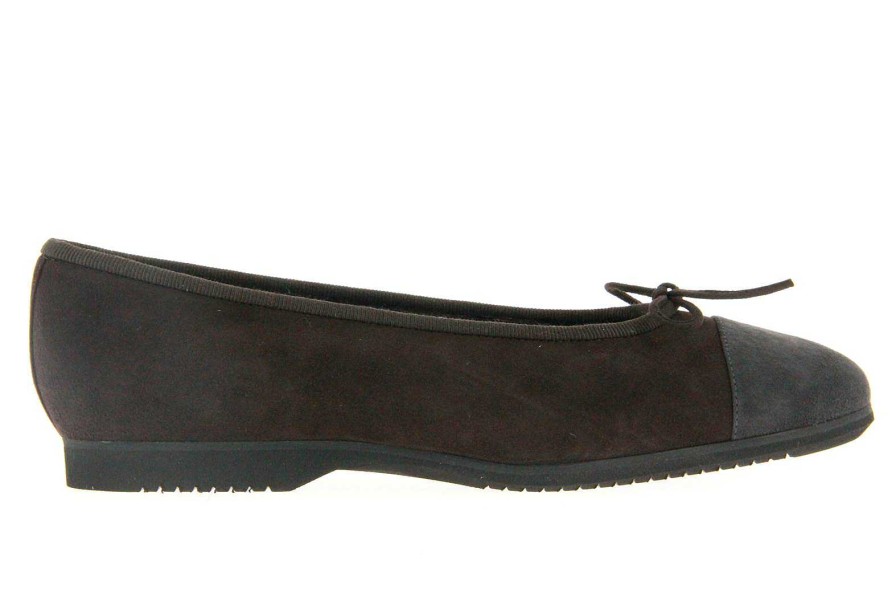 Ballet Flats | Unützer Unutzer Ballerina Lined Camoscio Moro Anthrazit