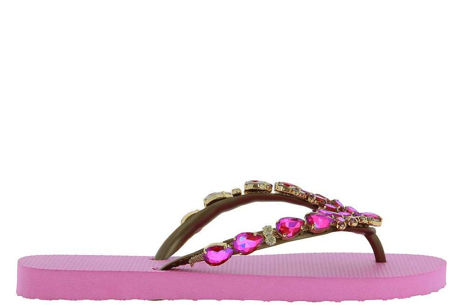 Sandals | CHANCLAS Chanclas Thong Sandals Adela Diamond Pink