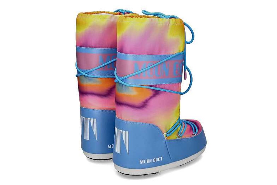 Boots | Moon Boot Moon Boot Snow Boot Icon Tie Dye 001- Alaskan Blue