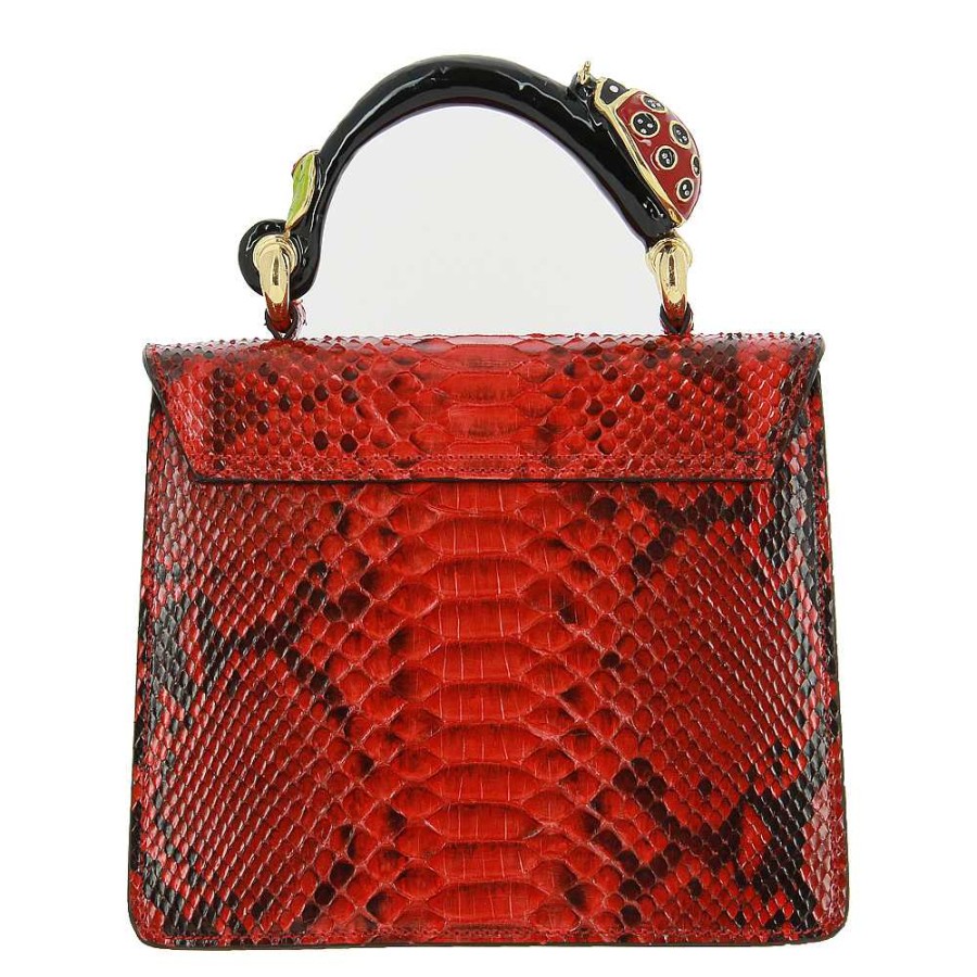 Hand Bags | Silvano Biagini Silvano Biagini Bag Melissa Rosso Pitone Coccinella