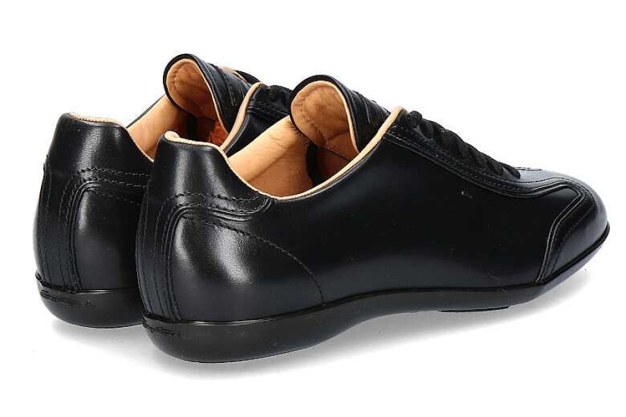 Sneakers | Santoni Santoni Sneaker Leather Black