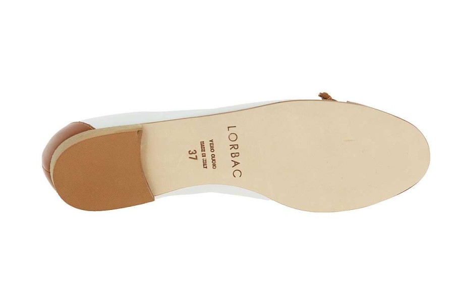 Ballet Flats | Lorbac Lorbac Ballerina Molly Bianco Cognac