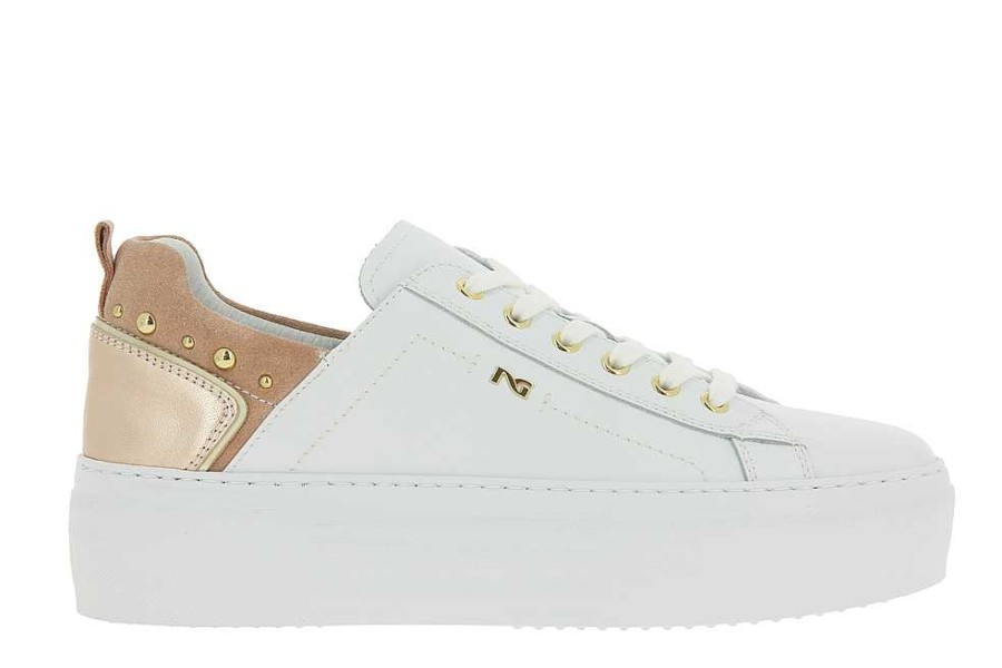 Sneakers | Nero Giardini Nero Giardini Sneaker Skipper Bianco Velour Phard