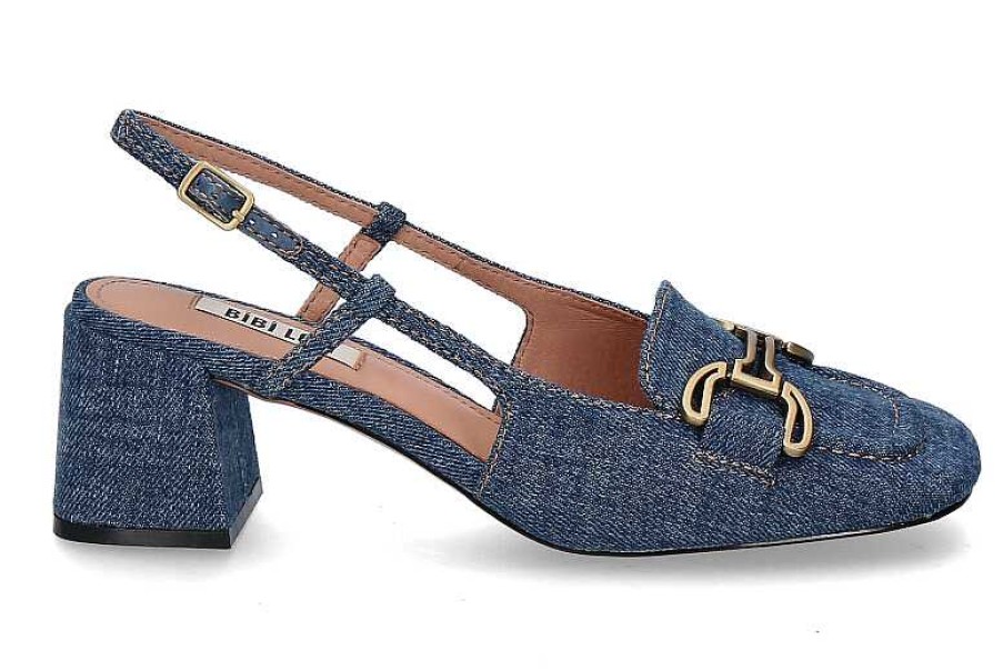 Pumps | BIBI LOU Bibi Lou Sling Pumps Renee Jeans 60-Azul/Blue