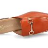 Mules | Pascucci Pascucci Sabot Chiffon Arancio-Caramel