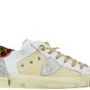 Sneakers | Philippe Model Philippe Model Sneaker Animalier Raseau Beige Fucsia