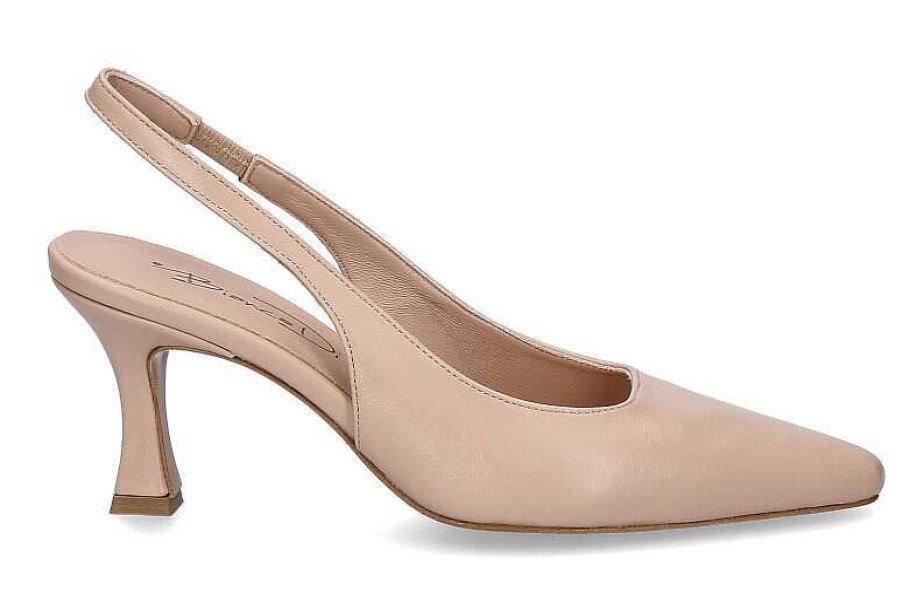 Pumps | Bianca Di Bianca Di Sling Pumps Nappa Nude Cuoio