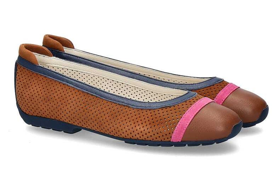 Ballet Flats | Mania Mania Ballerina Camoscio Lion 637 Marine