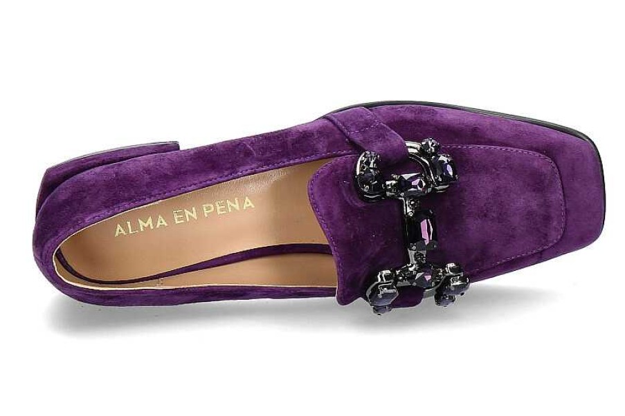 Flats | Alma en pena Alma En Pena Loafer 174 Suede- Violett