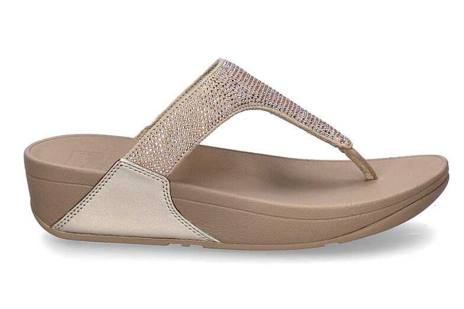 Mules | Fitflop Fitflop Zehentrenner Lulu Crystal Embellished Latte Beige