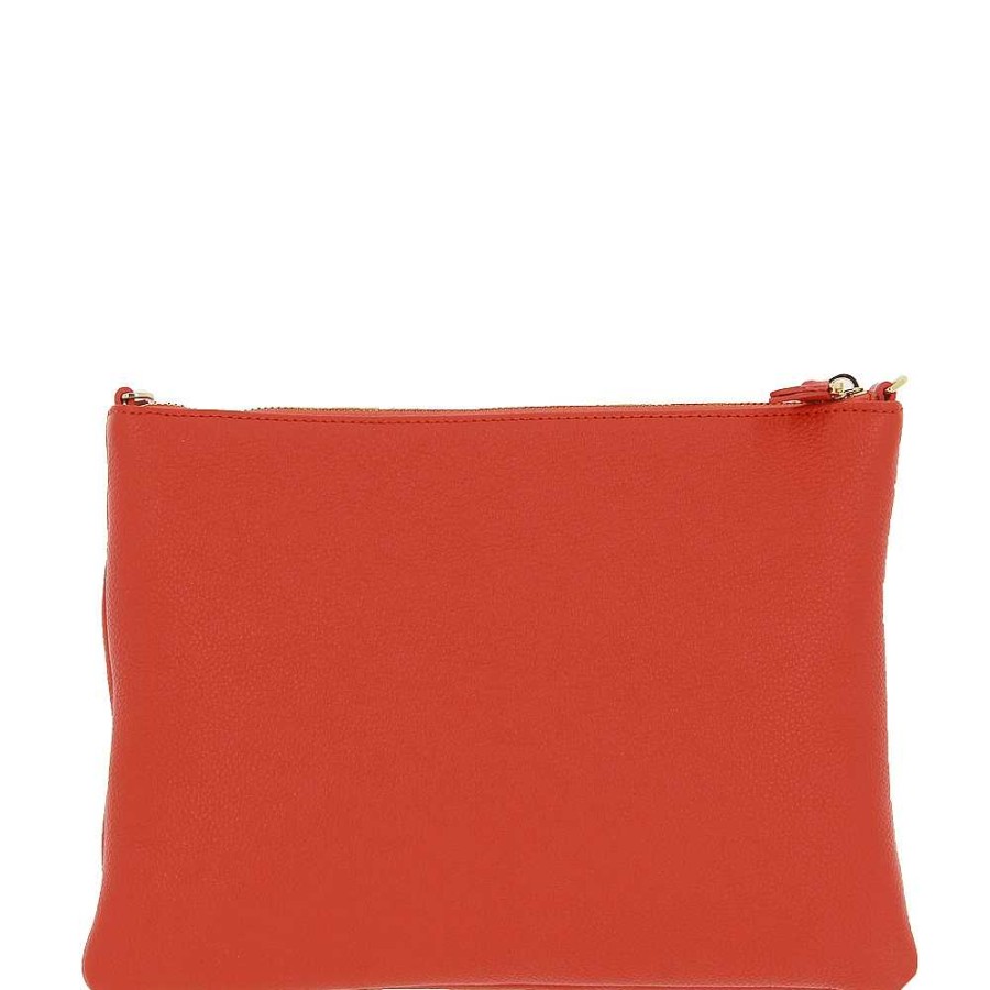 Hand Bags | Coccinelle Coccinelle Clutch Mini Coral Red