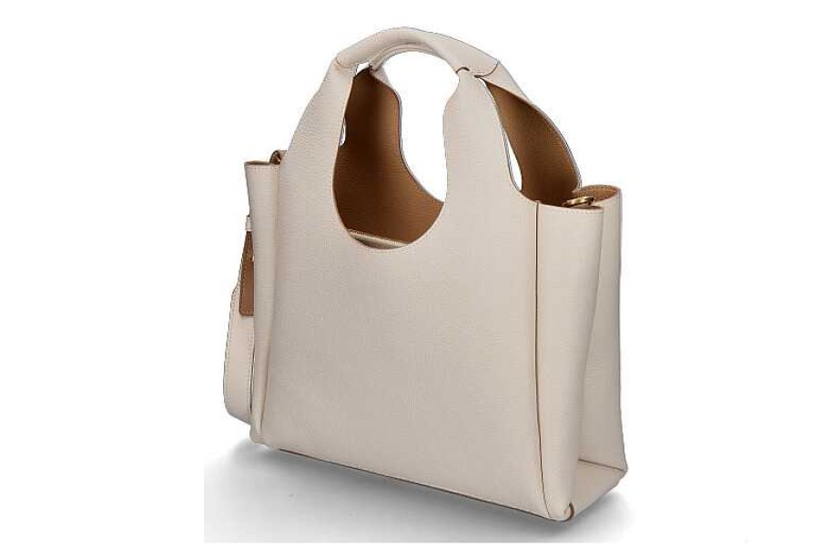 Hand Bags | Hogan Hogan Shopper H-Bag Small- Elfenbein