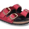 Mules | Birkenstock Birkenstock Mules Arizona Big Buckle Rivet Logo Maroon