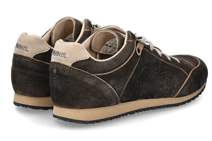 Traditional Brogues | Meindl Meindl Sneaker Belleville Antikbraun Velour Capra