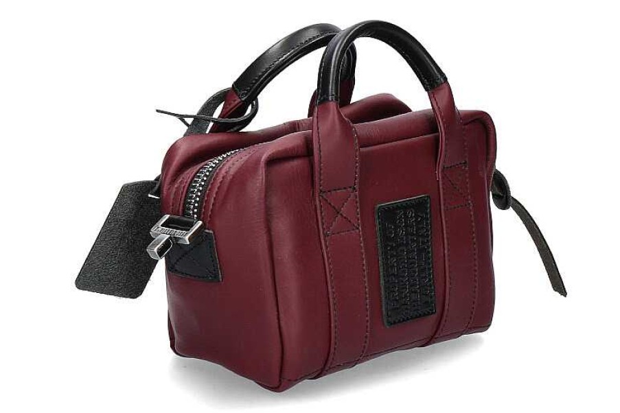 Hand Bags | Manikomio Manikomio Shoulder Bag Piccola Icon- Bordo/ Black