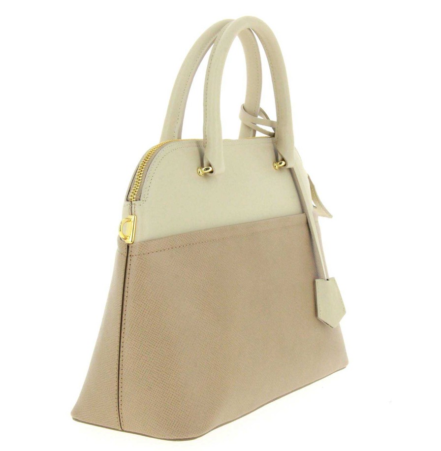 Hand Bags | Carol J. Gianni Notaro By Carol J. Tasche Ruga Saffiano Beige