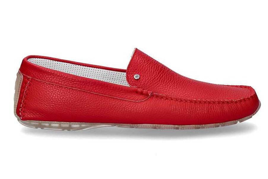 Moccasins | Aldo Brue Aldo Brue Moccasin Vitello Cervo Rosso