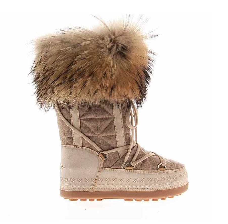 Warm Lining | Bogner Bogner Snowboots Cervinia 30 B Taupe