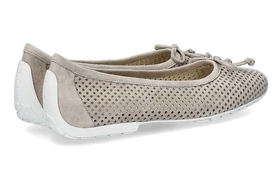 Ballet Flats | Mania Mania Ballerina Lilly Perforato Grigio