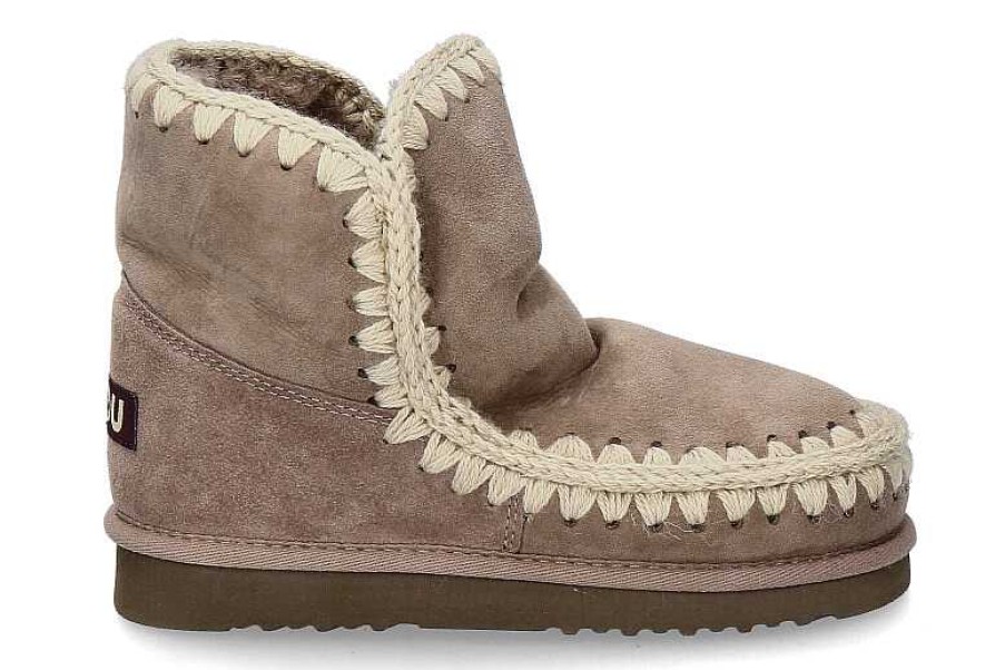 Warm Lining | mou Mou Boots Lined Eskimo Elgry- Grau/Taupe