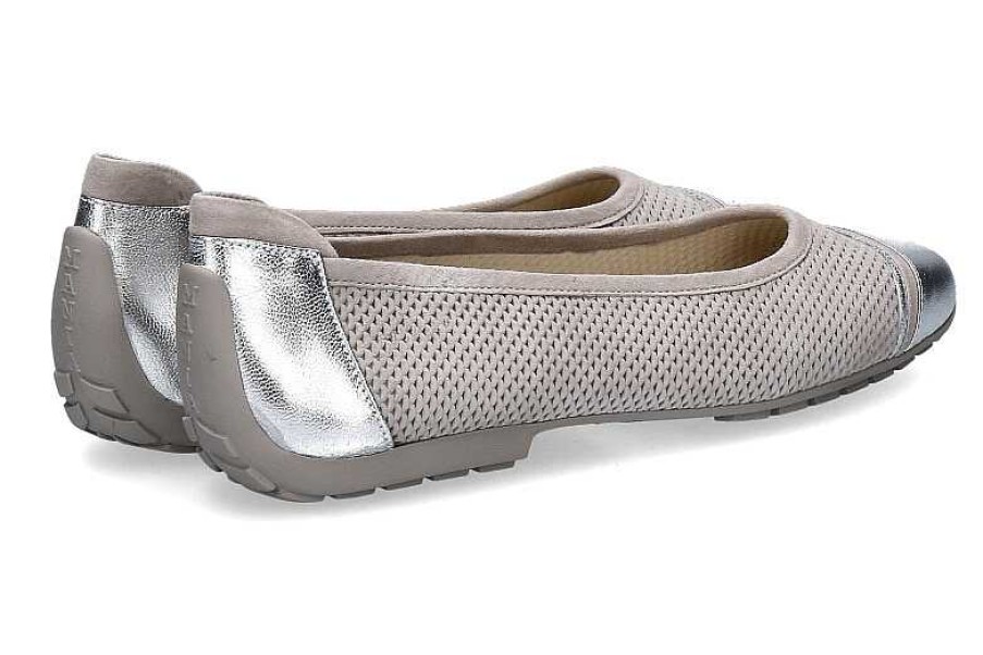 Ballet Flats | Mania Mania Ballerina Laminato Camoscio Laminato Sasso