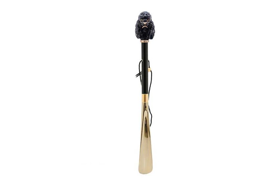 Shoehorn | Pasotti Pasotti Shoehorn Barboncino Nero Gold