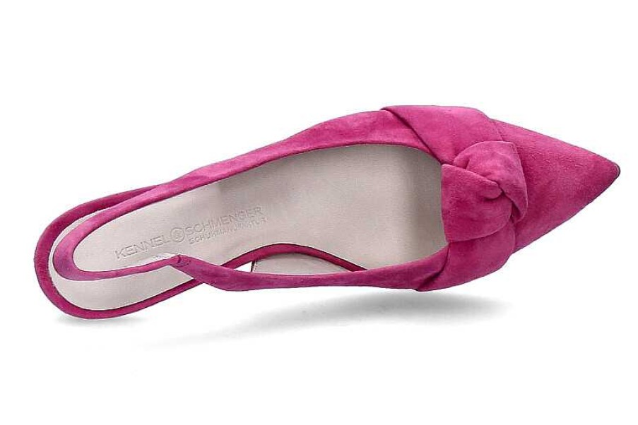 Sandals | Kennel und Schmenger Kennel & Schmenger Sling Pumps Enny Samtziege Pink