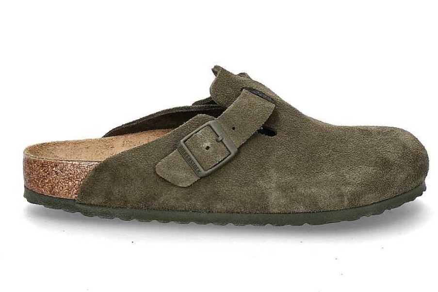 Sandals | Birkenstock Birkenstock Clogs Boston Normal Suede- Modern Thyme Grun