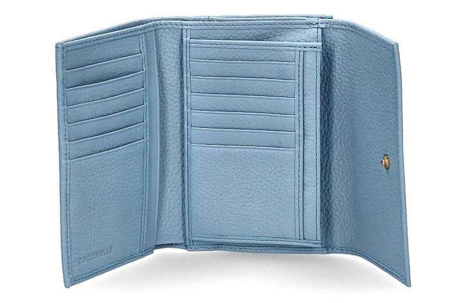 Wallets | Coccinelle Coccinelle Wallet Metallic Soft Aquarelle Blue