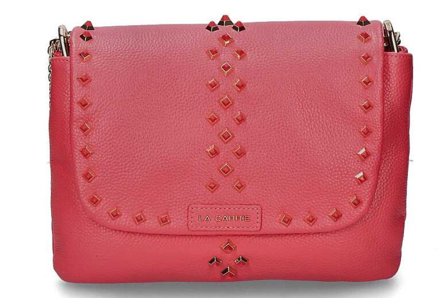 Hand Bags | La Carrie La Carrie Shoulder Bag Tumbled Leather Coral