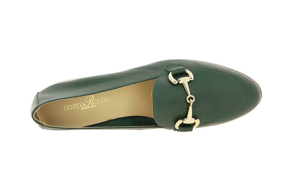 Flats | ScarpaRossa Scarparossa Slipper Nappa Verde Oro