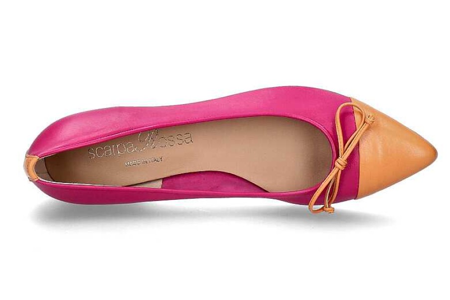 Ballet Flats | Lorbac Scarparossa By Lorbac Ballerina Flory Nappa- Fuxia/Amber