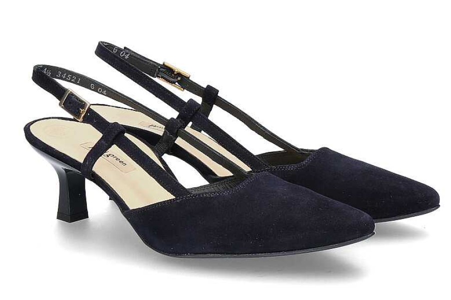 Pumps | Paul Green Paul Green Sling Pumps Samtziege- Blau